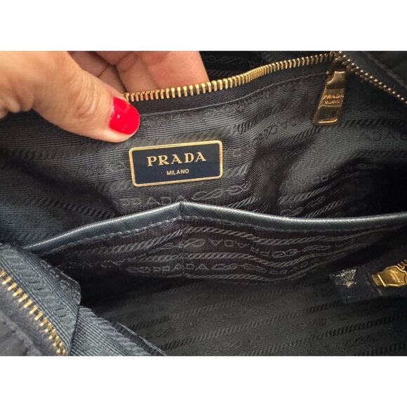 Prada Navy Blue Saffiano Leather Diaper Bag - Picture 10 of 12